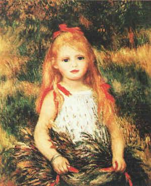 Pierre Renoir Girl with Sheaf of Corn china oil painting image